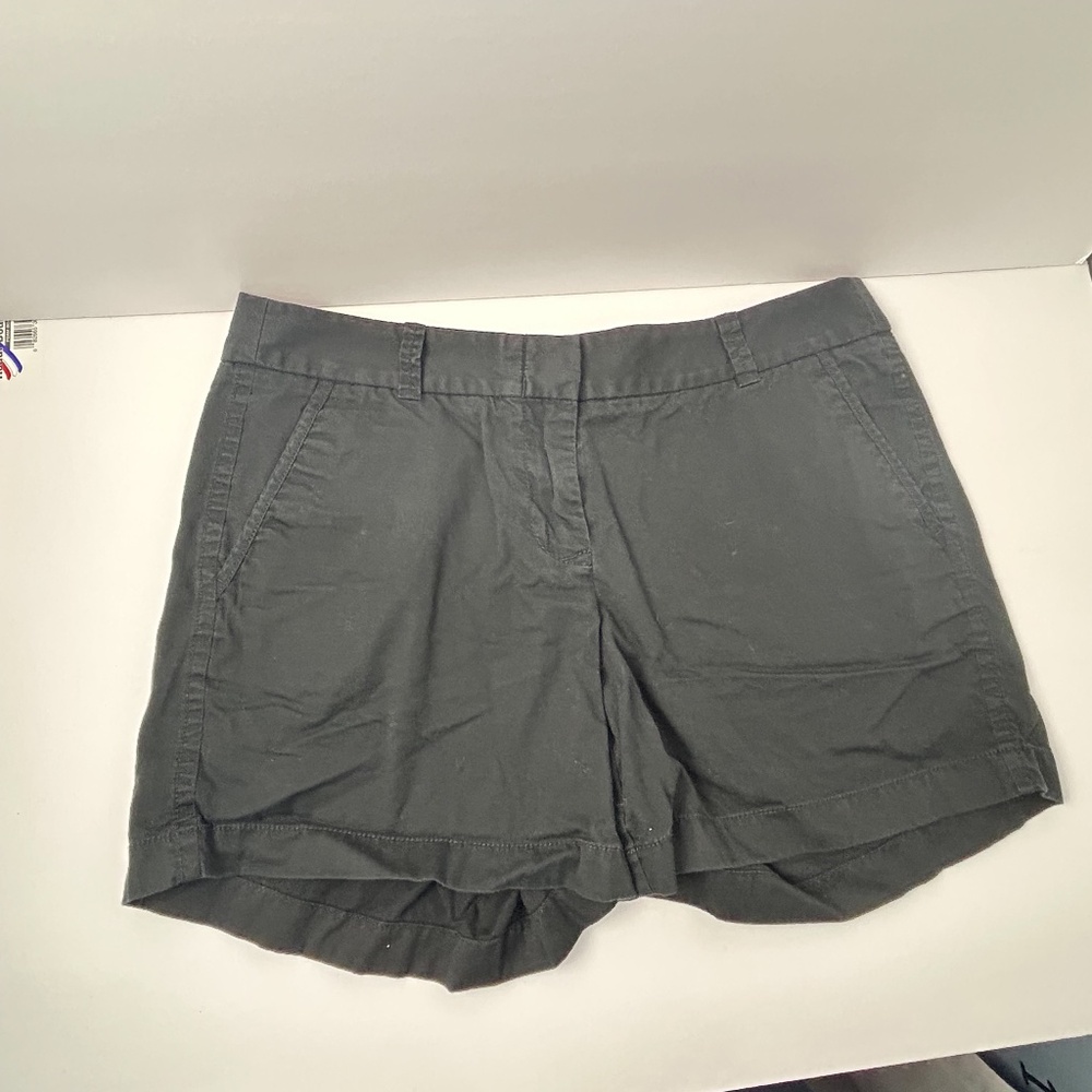 J. Crew Black Chino Broken-in Black‎ Shorts Size 8